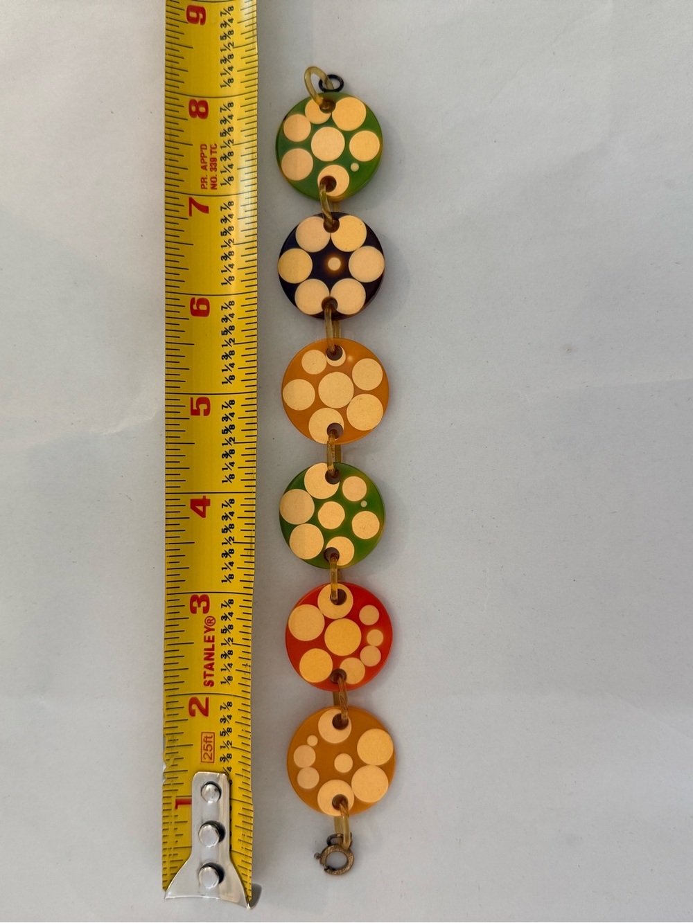 Vintage Charles Elkaim Bakelite Link Bracelet - Picture 8 of 9